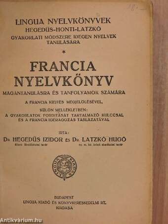 Francia nyelvkönyv