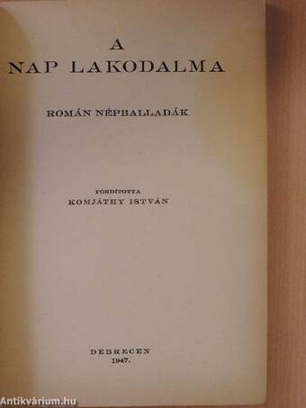 A Nap lakodalma