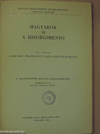 Magyarok és a Risorgimento