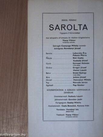 Erkel: Sarolta