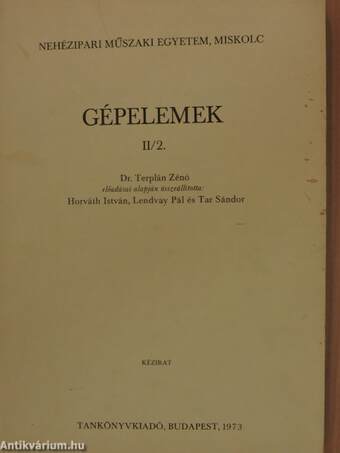 Gépelemek II/2.