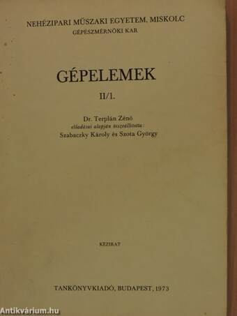 Gépelemek II/1.