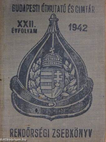Rendőrségi zsebkönyv 1942.