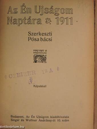 Az Én Ujságom Naptára 1911