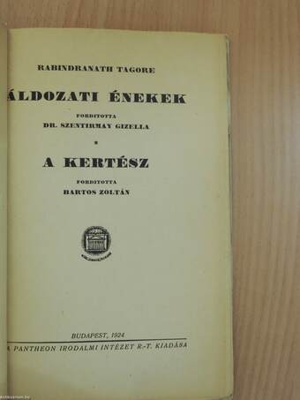 Áldozati énekek/A kertész