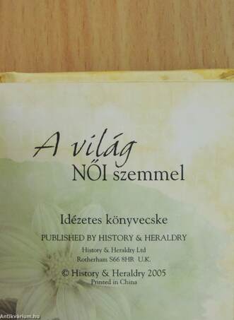 A világ női szemmel (minikönyv)