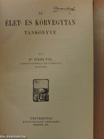 Az élet- és kórvegytan tankönyve