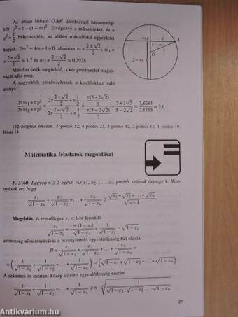 Középiskolai Matematikai és Fizikai lapok 1998. január-december