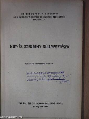 Kút- és szekrény süllyesztések