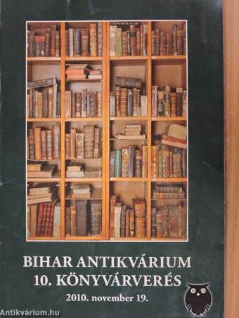 Bihar Antikvárium 10. könyvárverés