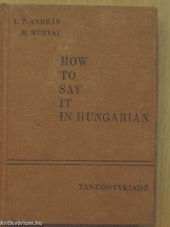 How to say it in Hungarian