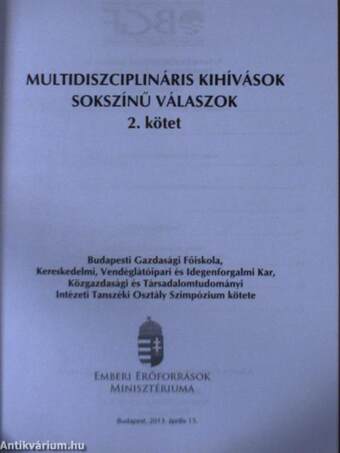 Multidiszciplináris kihívások - Sokszínű válaszok 2.