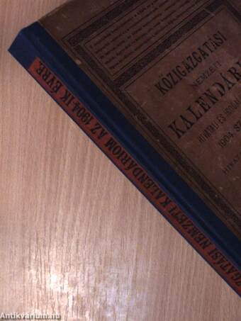 Közigazgatási Nemzeti Kalendáriom hivatali és irodai használatra 1904. szökő-évre