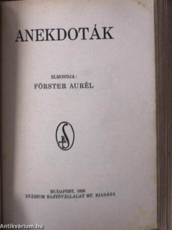 Anekdoták I-II.