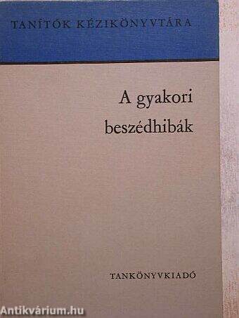 A gyakori beszédhibák