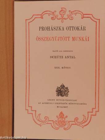 Prohászka Ottokár összegyűjtött munkái I-XXV.