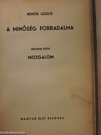 A minőség forradalma I-IV.