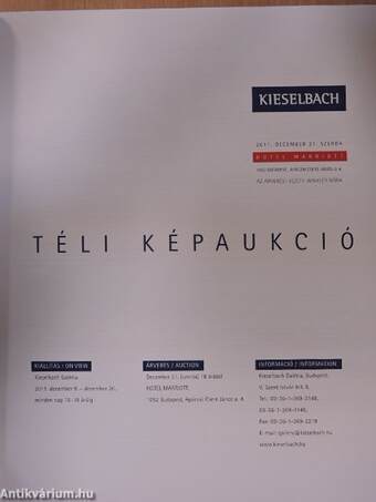 Kieselbach Galéria és Aukciósház - Téli Képaukció 2011