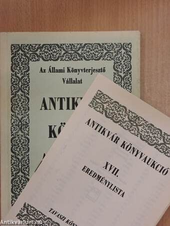 Az Állami Könyvterjesztő Vállalat antikvár könyvaukciója Budapesten 1983 májusában