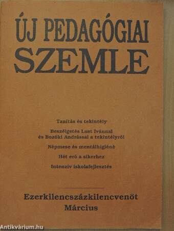 Új Pedagógiai Szemle 1995. március