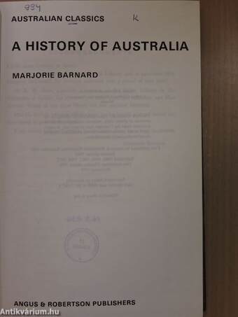 A History of Australia