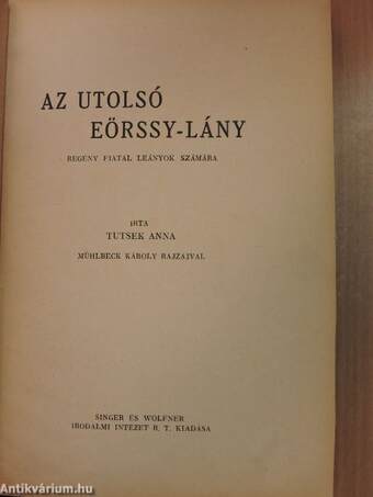 Az utolsó Eörssy-lány