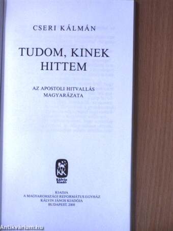 Tudom, kinek hittem