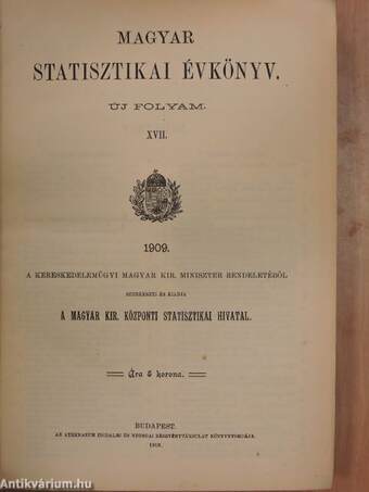 Magyar Statisztikai Évkönyv 1909.