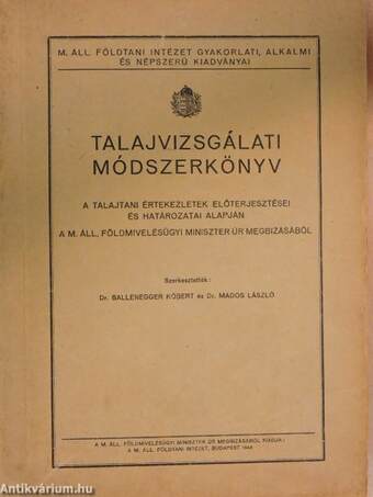 Talajvizsgálati módszerkönyv