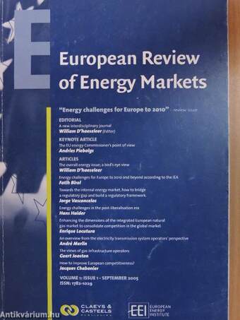 European Review of Energy Markets September 2005.