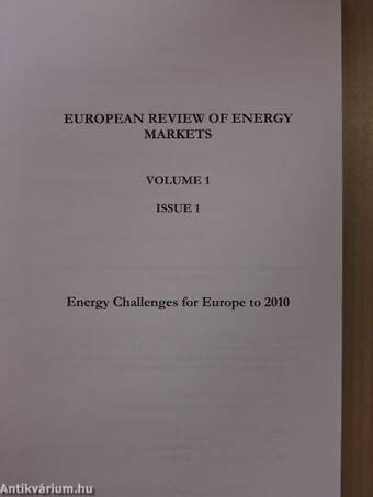 European Review of Energy Markets September 2005.