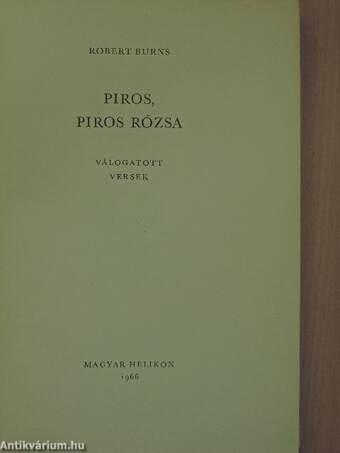 Piros, piros rózsa