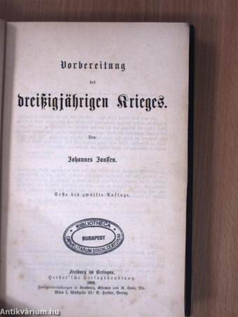 Vorbereitung des dreissigjährigen Krieges V. (gótbetűs)