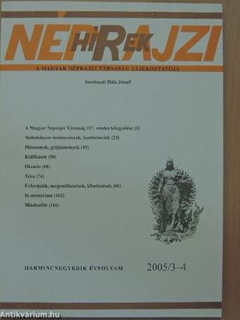 Néprajzi Hírek 2005/3-4.