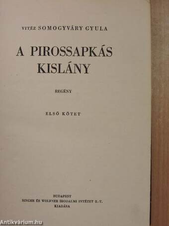 A pirossapkás kislány I-II.