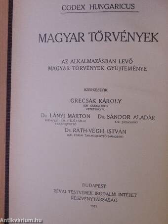 1868-1875. évi törvénycikkek