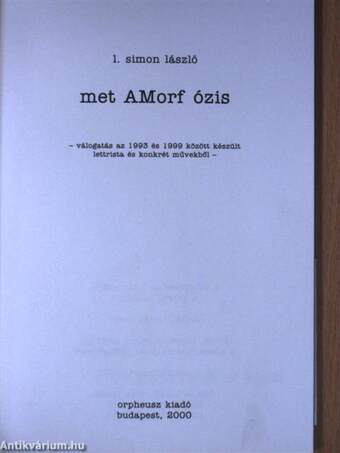 met AMorf ózis