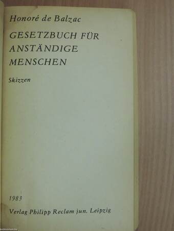 Gesetzbuch für anständige Menschen