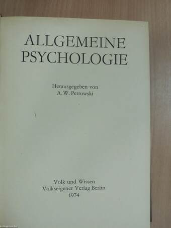 Allgemeine Psychologie