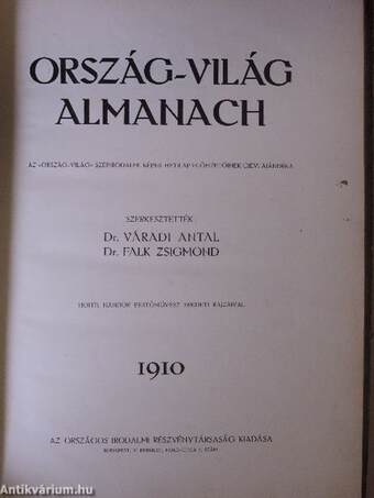 Ország-világ almanach 1910