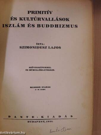 Primitív és kultúrvallások, iszlám és buddhizmus