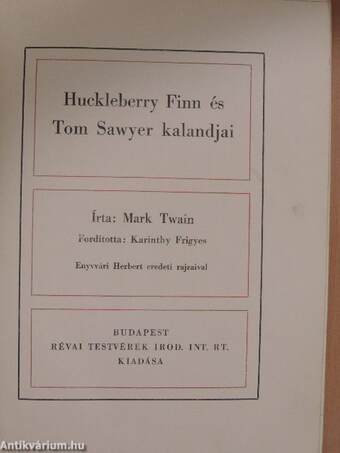 Huckleberry Finn és Tom Sawyer kalandjai