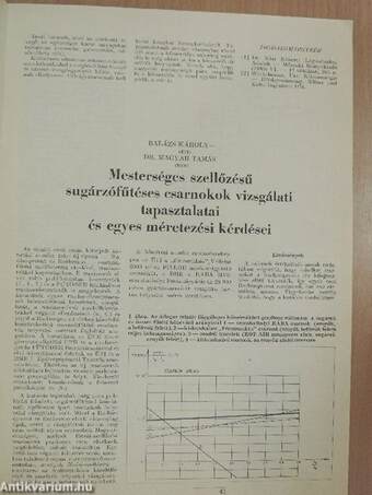 Épületgépészeti Technika 1985/2.