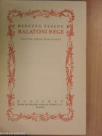 Balatoni rege/Az ezredes/Tilla