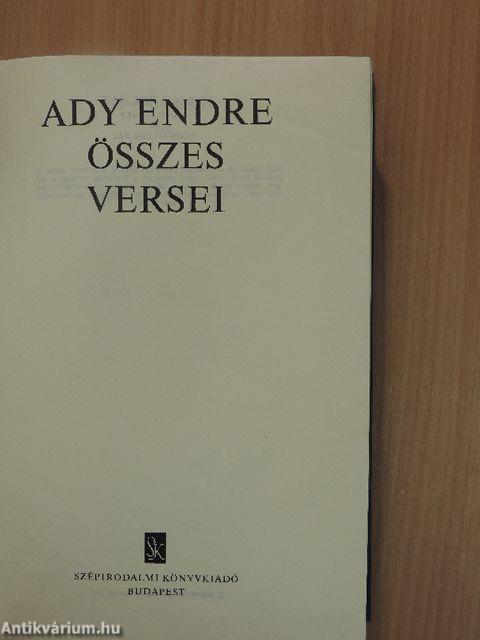 Ady Endre összes versei
