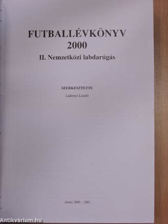 Futballévkönyv 2000. II.