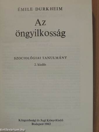 Az öngyilkosság