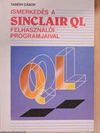 Ismerkedés a Sinclair QL felhasználói programmal