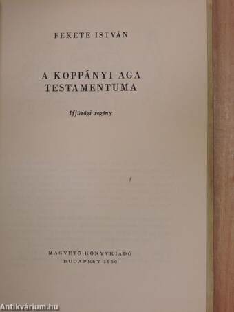 A koppányi aga testamentuma