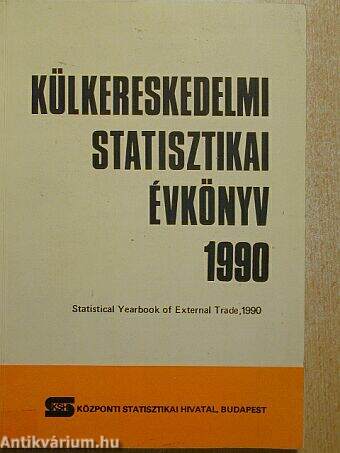 Külkereskedelmi statisztikai évkönyv 1990
